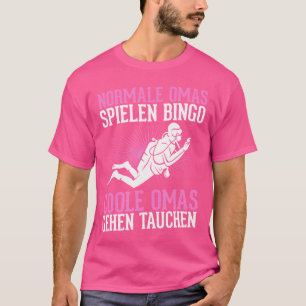 Normale oma's spelen bingo coole oma's gaan duiken t-shirt