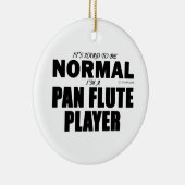 Normale Pan Flute Player Keramisch Ornament (Rechts)