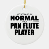 Normale Pan Flute Player Keramisch Ornament (Voorkant)