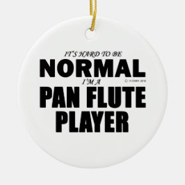 Normale Pan Flute Player Keramisch Ornament
