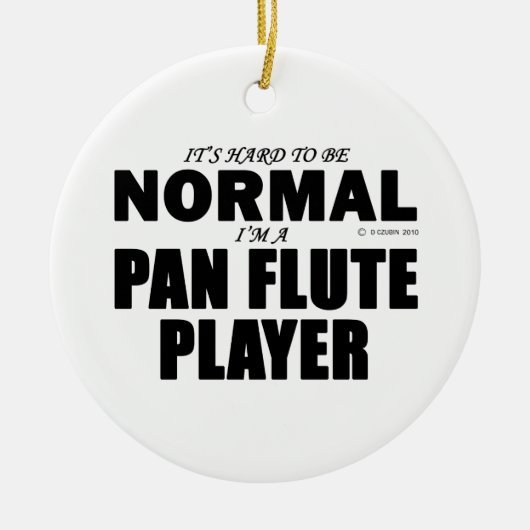 Normale Pan Flute Player Keramisch Ornament (Voorkant)