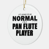 Normale Pan Flute Player Keramisch Ornament (Links)