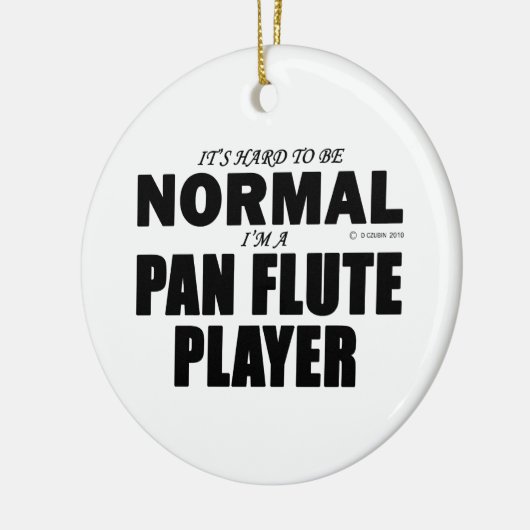 Normale Pan Flute Player Keramisch Ornament (Links)