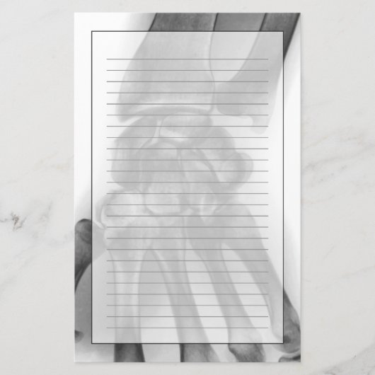 Normale pols, röntgenstraal briefpapier (Voorkant)