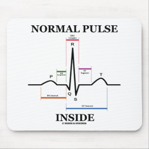 Normale puls binnenin muismat