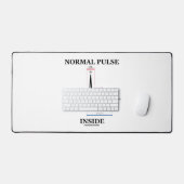 Normale puls in hartslag elektrocardiogram bureaumat (Keyboard & Muis)