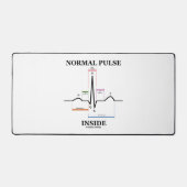 Normale puls in hartslag elektrocardiogram bureaumat (Voorkant)