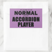 Normale rechthoekige Sticker Accordion Player (Tas)