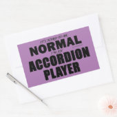 Normale rechthoekige Sticker Accordion Player (Envelop)
