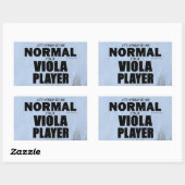 Normale rechthoekige Viola Player-Sticker Rechthoekige Sticker (Vel)