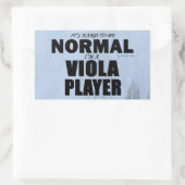 Normale rechthoekige Viola Player-Sticker Rechthoekige Sticker (Tas)