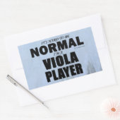 Normale rechthoekige Viola Player-Sticker Rechthoekige Sticker (Envelop)