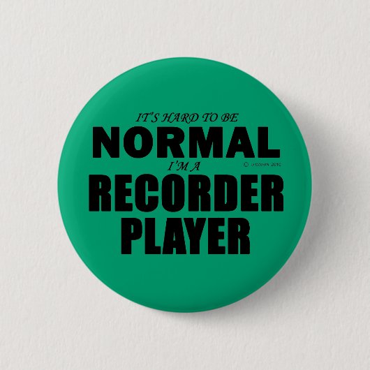 Normale Recorder Player Ronde Button 5,7 Cm (Voorkant)
