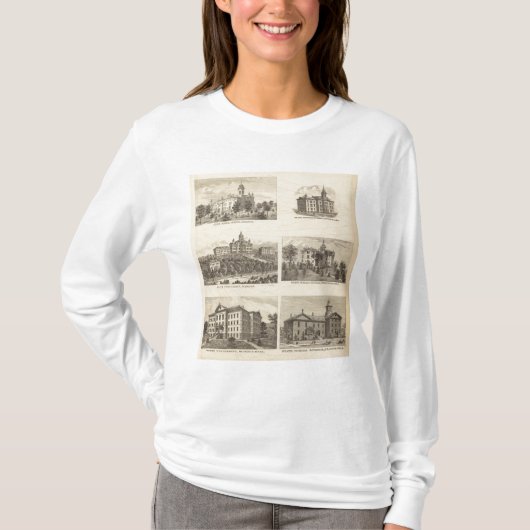 Normale staatsscholen en staatsuniversiteit t-shirt (Voorkant)