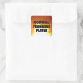 Normale Sticker Trombone Player Square (Tas)
