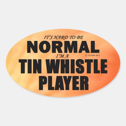 Normale Sticker van de Speler Ovaal van de Klokfli (Voorkant)