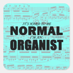 Normale Sticker van het organisme Square