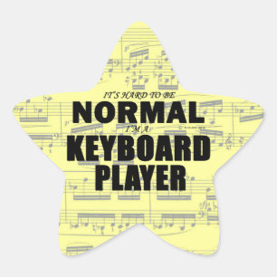 Normale Sticker voor toetsenbordafspeelster