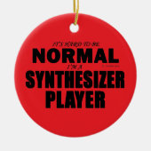 Normale Synthesizer Player Keramisch Ornament (Voorkant)