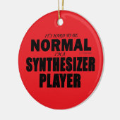 Normale Synthesizer Player Keramisch Ornament (Links)