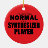 Normale Synthesizer Player Keramisch Ornament (Achterkant)