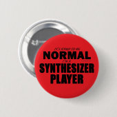 Normale Synthesizer Player Ronde Button 5,7 Cm (Voorkant /achterkant)