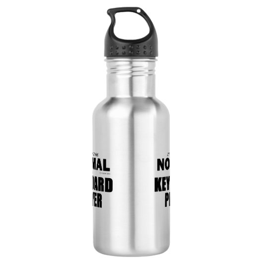 Normale toetsenbordspeler waterfles  (Achterkant)