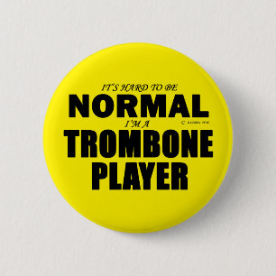Normale Trombone Player Ronde Button 5,7 Cm