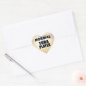 Normale Tuba Player Heart Sticker (Envelop)
