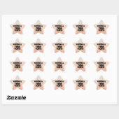 Normale Tuba Player Star-Sticker Ster Sticker (Vel)