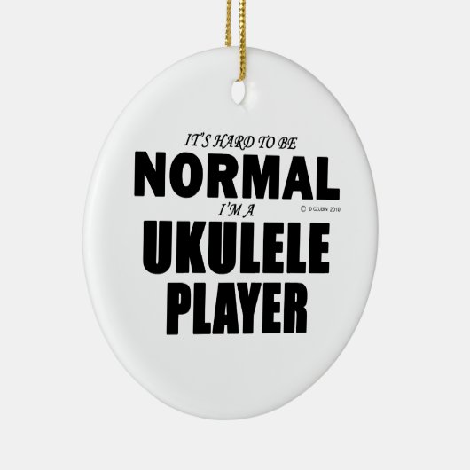Normale Ukulele Player Keramisch Ornament (Rechts)