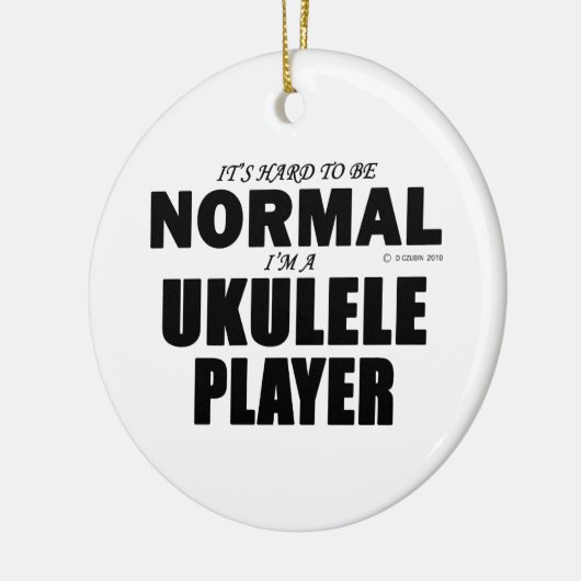 Normale Ukulele Player Keramisch Ornament (Links)