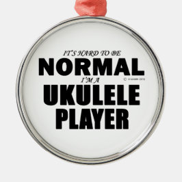 Normale Ukulele Player Metalen Ornament