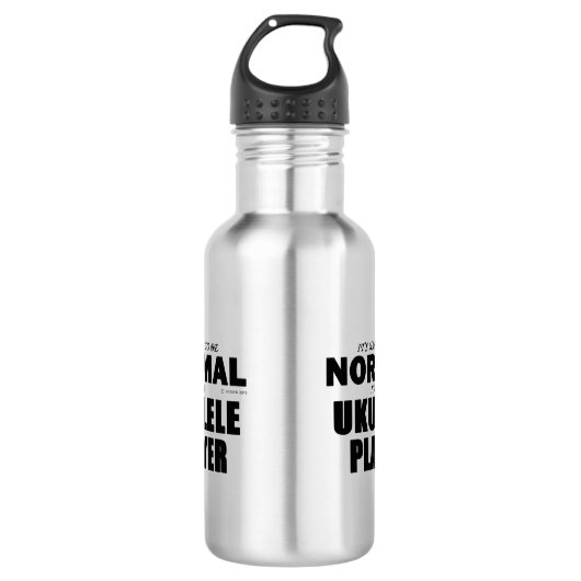 Normale Ukulele Player Waterfles (Voorkant)