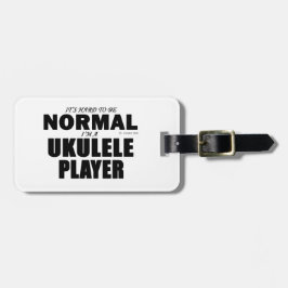 Normale Ukulele Speler Bagagelabel