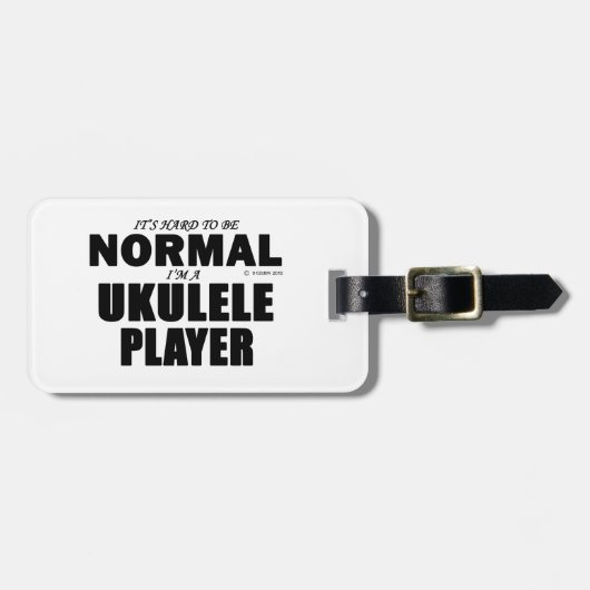 Normale Ukulele Speler Bagagelabel (Voorkant horizontaal)
