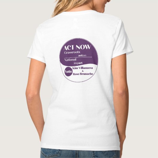 normale V-hals t-shirt (Achterkant)