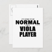 Normale Viola Player Briefkaart (Voorkant / Achterkant)