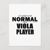 Normale Viola Player Briefkaart (Voorkant)