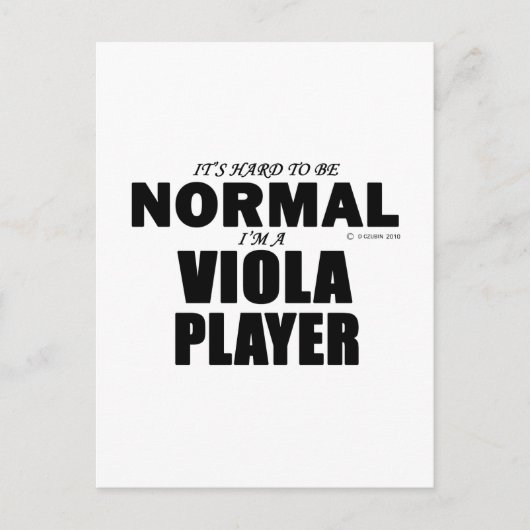 Normale Viola Player Briefkaart (Voorkant)