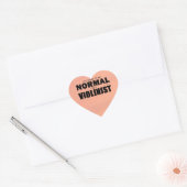 Normale Violinist Heart Sticker (Envelop)
