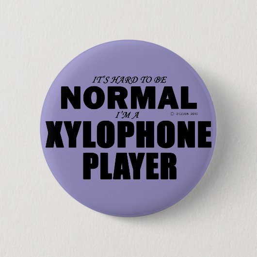 Normale Xylophone-speler Ronde Button 5,7 Cm (Voorkant)