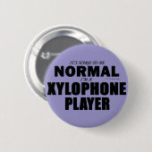 Normale Xylophone-speler Ronde Button 5,7 Cm (Voorkant /achterkant)