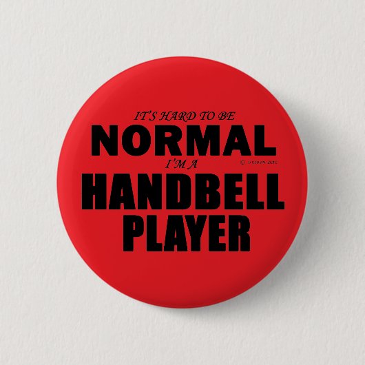 Normale zakbelspeler ronde button 5,7 cm (Voorkant)