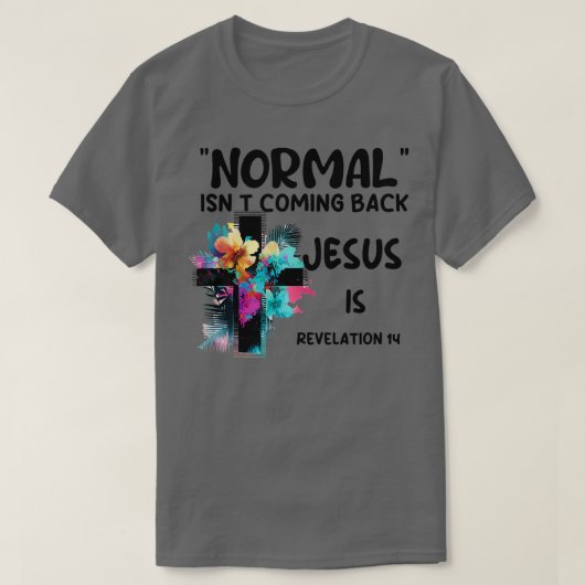 Normale zin die Jezus terugkomt is Tanktop (Design voorkant)