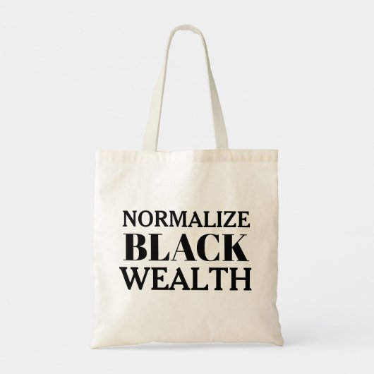 Normaliseer Black Wealth Empowerment Canvas tas (Achterkant)