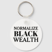 Normaliseer Black Wealth Minimalistische Sleutelha Sleutelhanger (Achterkant)