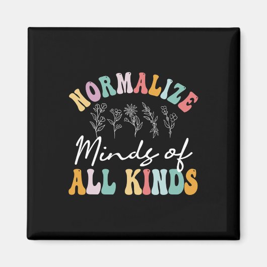 Normaliseer geesten van alle soorten autisme bewus magneet (Voorkant)