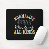 Normaliseer geesten van alle soorten autisme bewus muismat (Met muis)