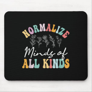 Normaliseer geesten van alle soorten autisme bewus muismat